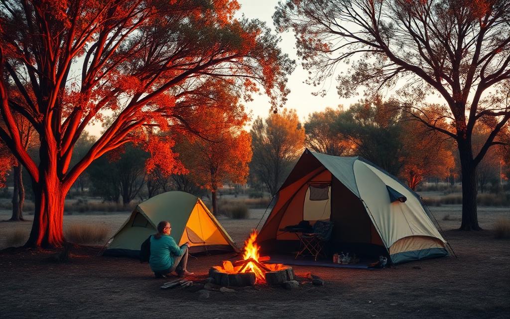 Autumn camping in Victoria