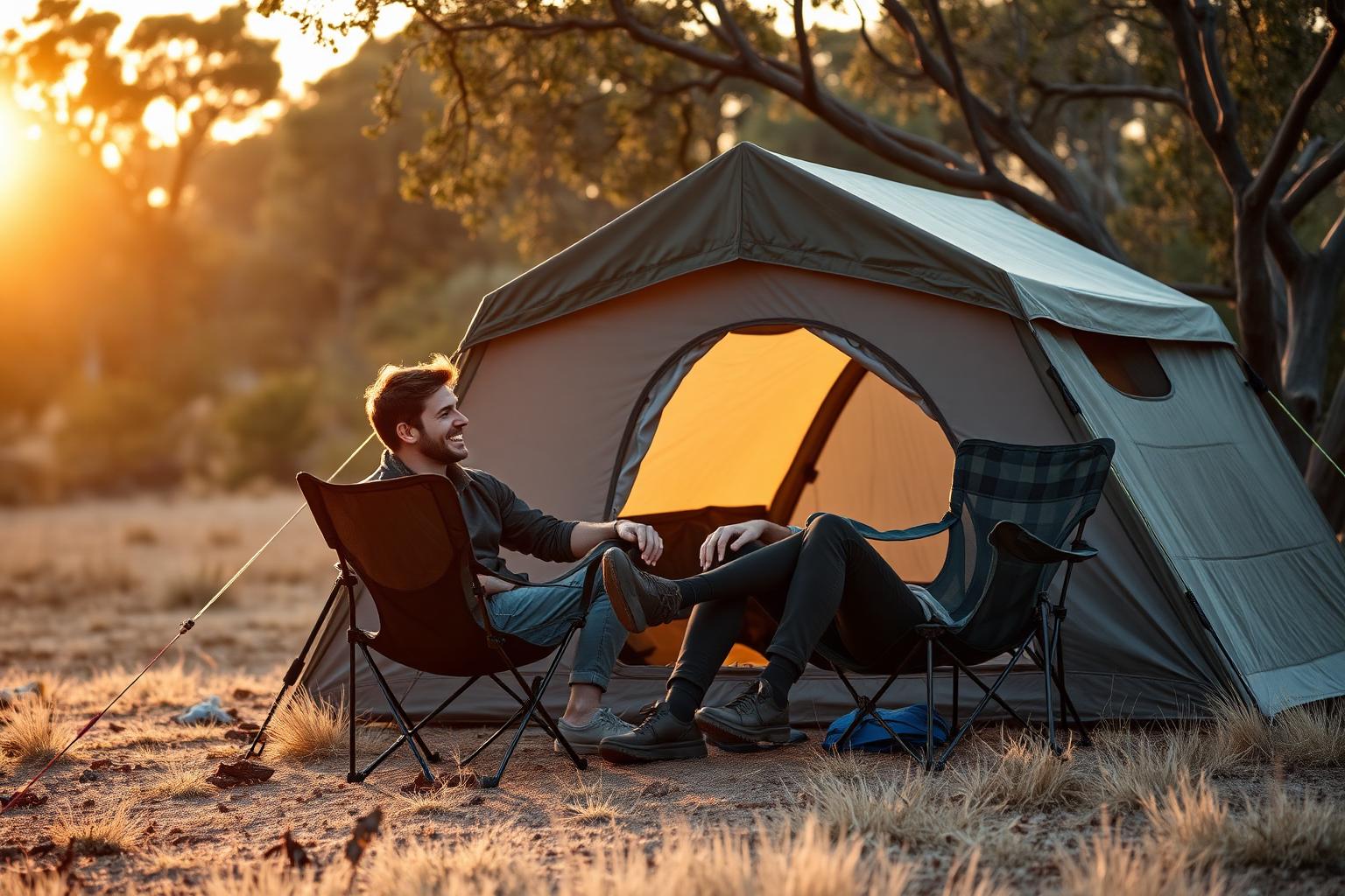 Couple Camping