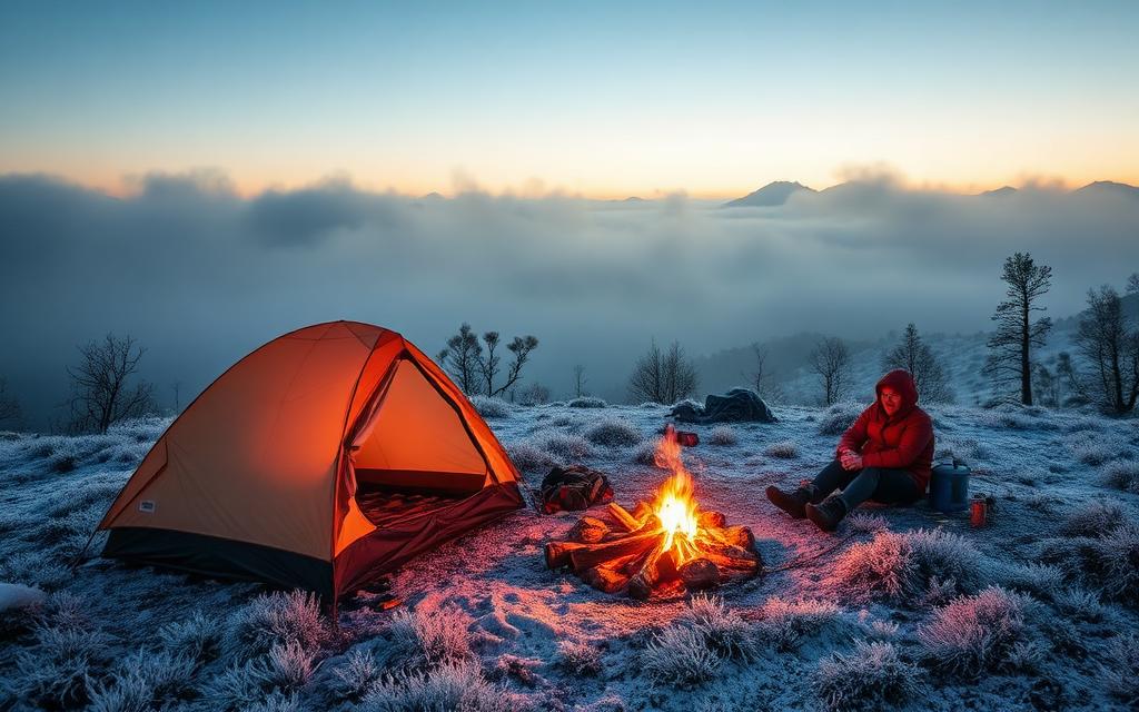 Winter camping in Victoria